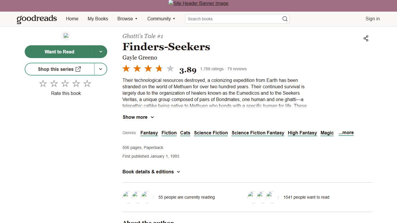 Finders-Seekers (Ghatti's Tale, #1) by Gayle Greeno Goodreads